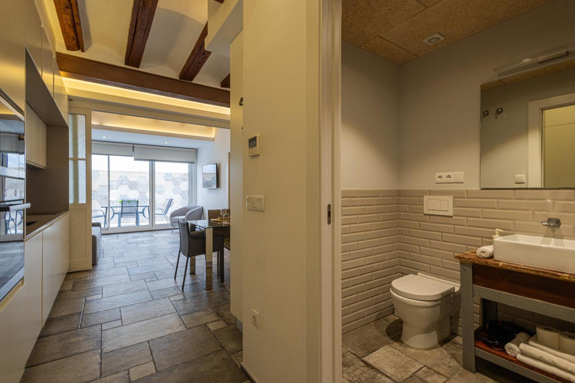 Florit Flats - Center Modern 1br 2bth Terrace Wi-fi Ac Apartament