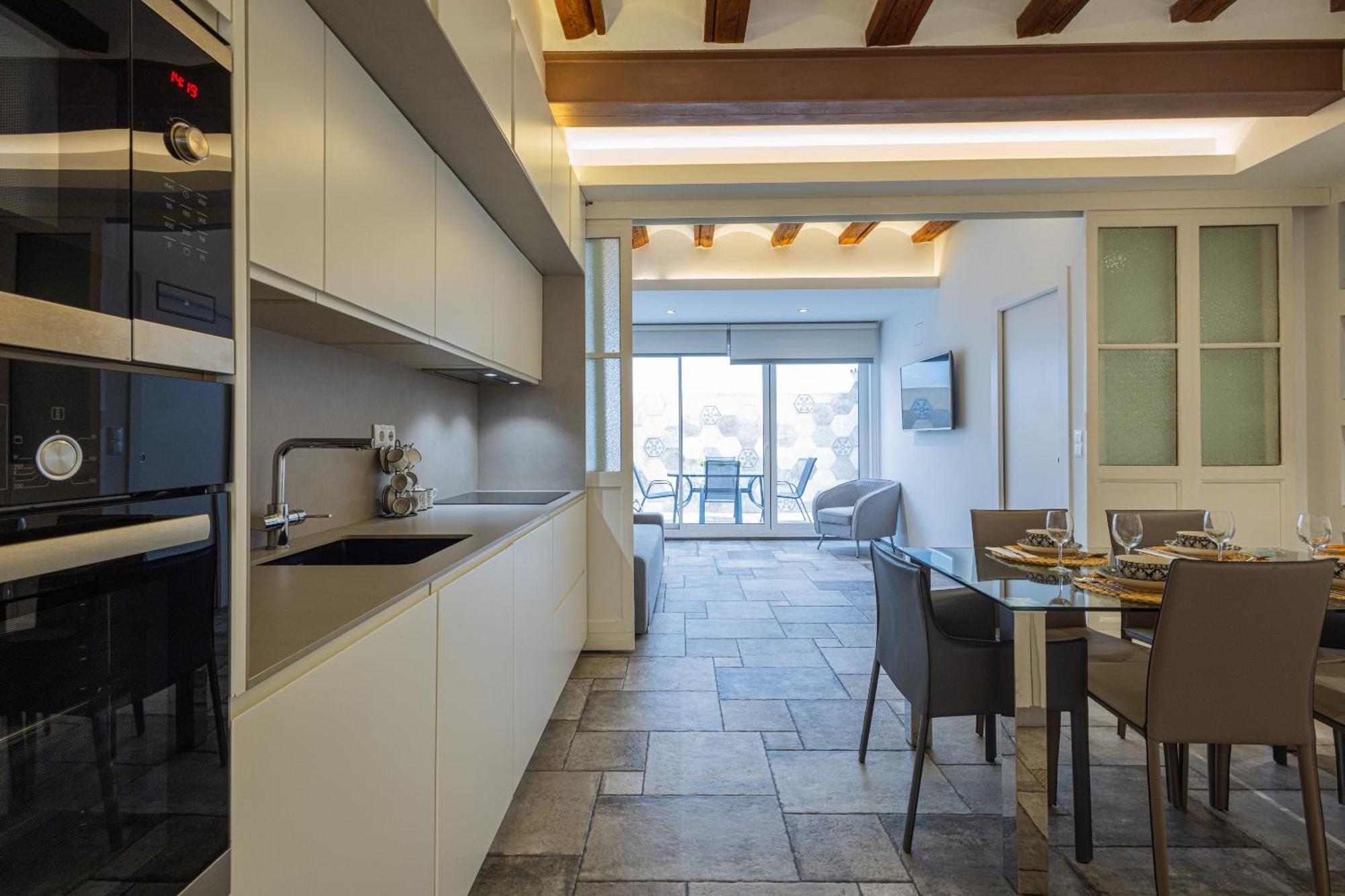 Apartament Florit Flats - Center Modern 1br 2bth Terrace Wi-fi Ac